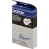 ORIGINAL Brother Nastro Nero su bianco TC-201 12 mm x 7,7 m, laminato
