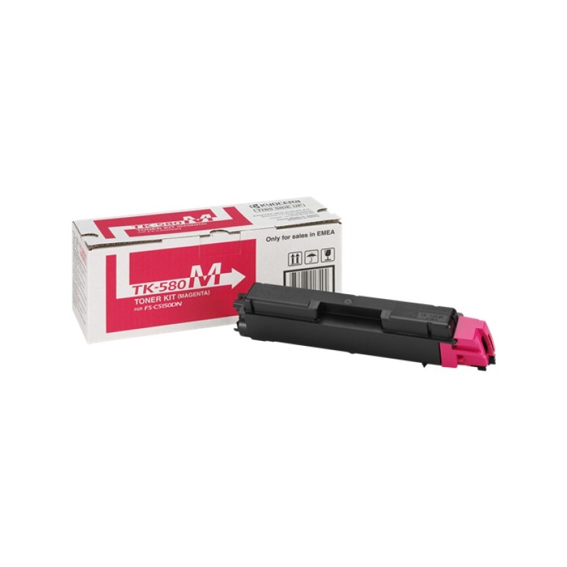 ORIGINAL Kyocera toner magenta TK-580m 1T02KTBNL0 ~2800 Seiten