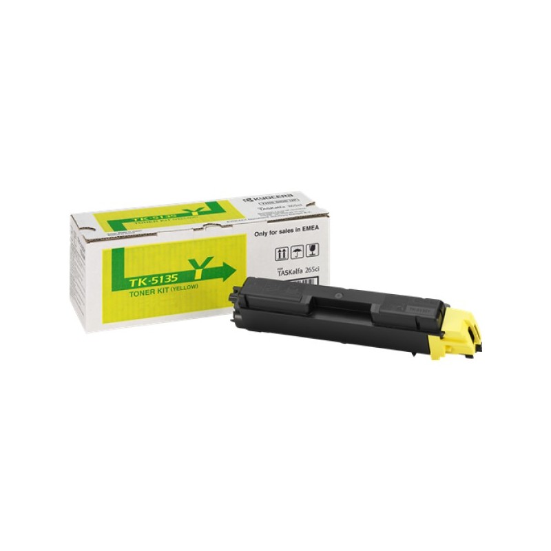 ORIGINAL Kyocera toner giallo TK-5135Y 1T02PAANL0 ~5000 Seiten
