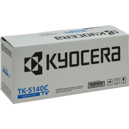 ORIGINAL Kyocera toner ciano TK-5140C 1T02NRCNL0 ~5000 Seiten