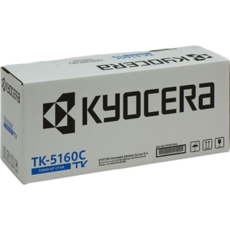 ORIGINAL Kyocera toner ciano TK-5160C 1T02NTCNL0 ~12000 Seiten