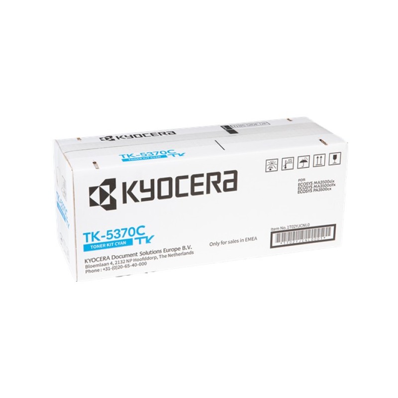 ORIGINAL Kyocera toner ciano TK-5370C 1T02YJCNL0 ~5000 Seiten