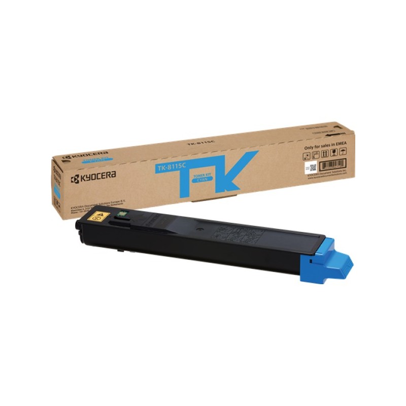 ORIGINAL Kyocera toner ciano TK-8115C 1T02P3CNL0 ~6000 Seiten