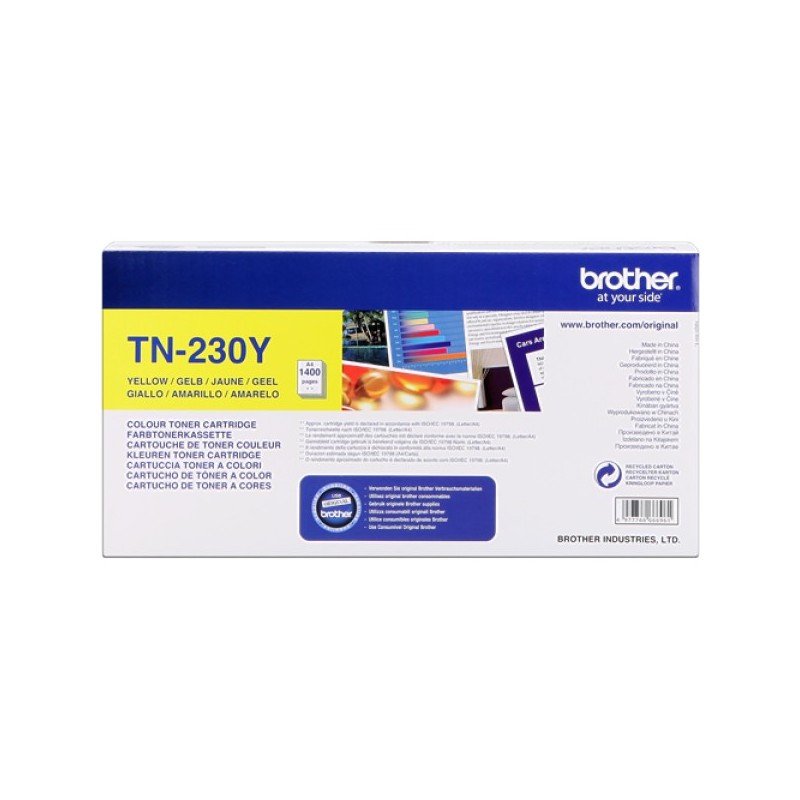 ORIGINAL Brother toner giallo TN-230Y TN230y ~1400 Seiten