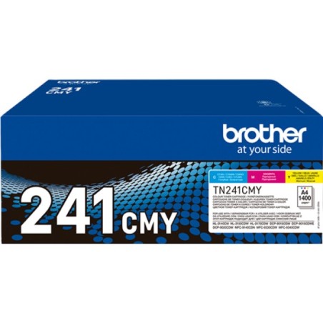 ORIGINAL Brother Multipack ciano / magenta / giallo TN-241CMY ~4200 Seiten