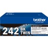 ORIGINAL Brother Multipack nero TN-242BK TWIN ~2500 Seiten