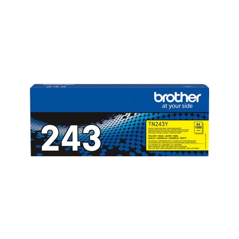 ORIGINAL Brother toner giallo TN-243Y 243 ~1000 Seiten