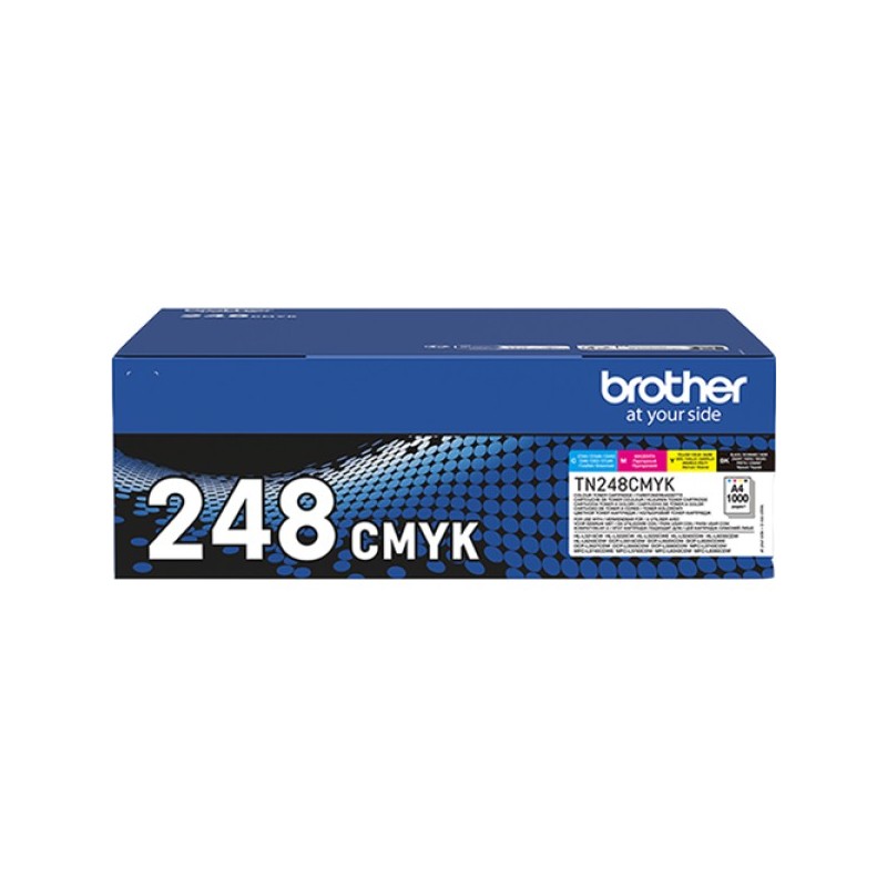 ORIGINAL Brother Multipack nero / ciano / magenta / giallo TN-248CMYK ~4000 Seiten