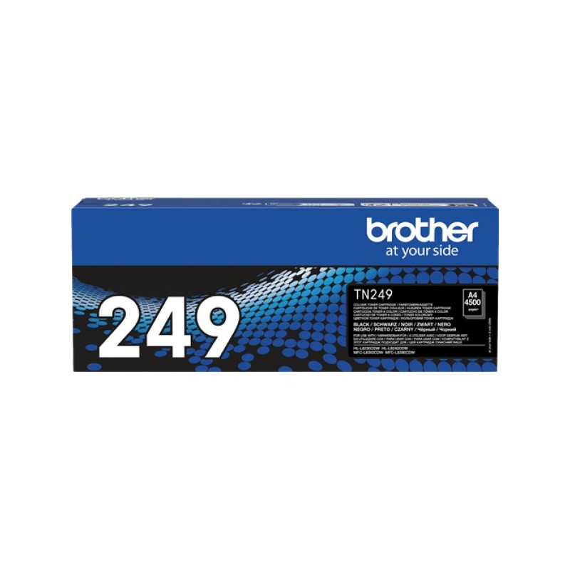 ORIGINAL Brother toner nero TN-249BK 249 ~4500 Seiten