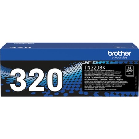 ORIGINAL Brother toner nero TN-320BK 320 ~2500 Seiten