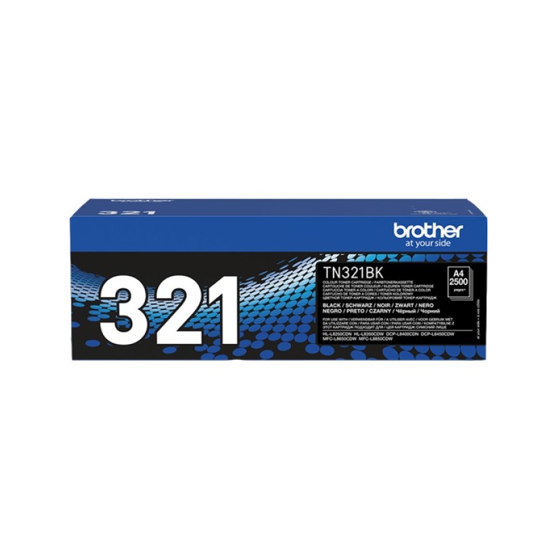 ORIGINAL Brother toner nero TN-321BK 321 ~2500 Seiten