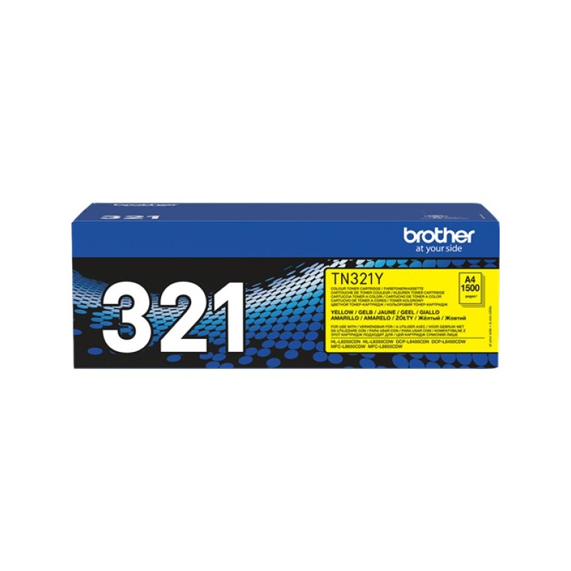 ORIGINAL Brother toner giallo TN-321Y 321 ~1500 Seiten