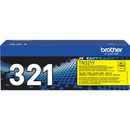 ORIGINAL Brother toner giallo TN-321Y 321 ~1500 Seiten