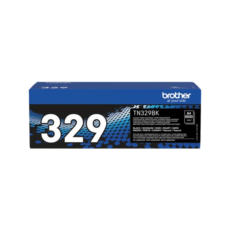 ORIGINAL Brother toner nero TN-329BK 329 ~6000 Seiten