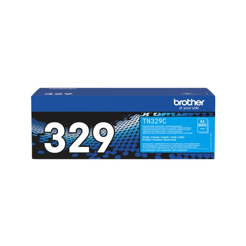ORIGINAL Brother toner ciano TN-329C 329 ~6000 Seiten