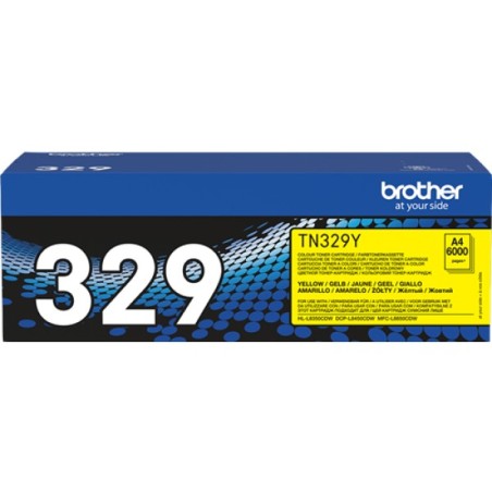 ORIGINAL Brother toner giallo TN-329Y 329 ~6000 Seiten