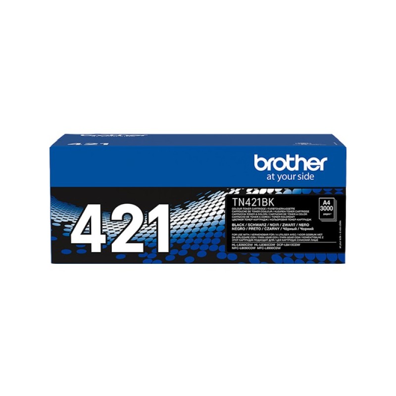 ORIGINAL Brother toner nero TN-421BK 421 ~3000 Seiten