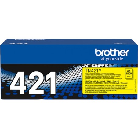 ORIGINAL Brother toner giallo TN-421Y 421 ~1800 Seiten