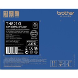 ORIGINAL Brother toner nero TN-821XLBK 821XL ~12000 Seiten