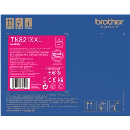 ORIGINAL Brother toner magenta TN-821XXLM 821XXL ~12000 Seiten