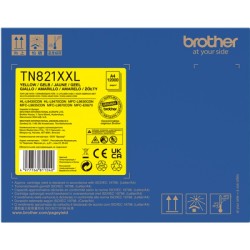 ORIGINAL Brother toner giallo TN-821XXLY 821XXL ~12000 Seiten
