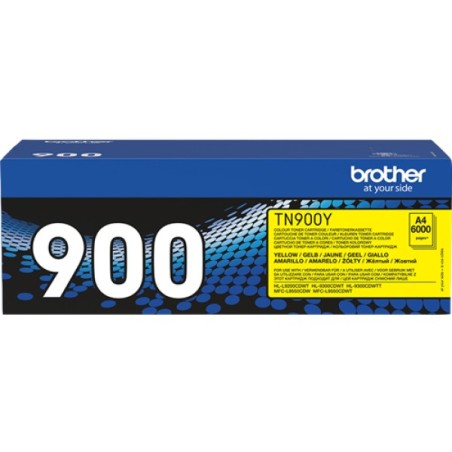 ORIGINAL Brother toner giallo TN-900Y 900 ~6000 Seiten