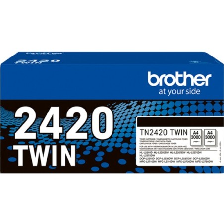 ORIGINAL Brother Multipack nero TN-2420 TWIN ~3000 Seiten