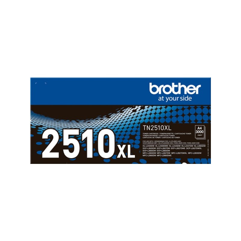ORIGINAL Brother toner nero TN-2510XL 2510XL ~3000 Seiten