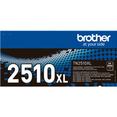 ORIGINAL Brother toner nero TN-2510XL 2510XL ~3000 Seiten