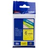 ORIGINAL Brother Nastro Nero su giallo TZe-611 TZ-611 6 mm x 8 m, laminato