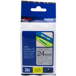 ORIGINAL Brother Nastro Nero su argento TZe-M951 TZ-M951 24 mm x 8 m, laminato