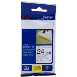 ORIGINAL Brother Nastro Nero su bianco TZe-S251 TZ-S251 24 mm x 8 m, laminato