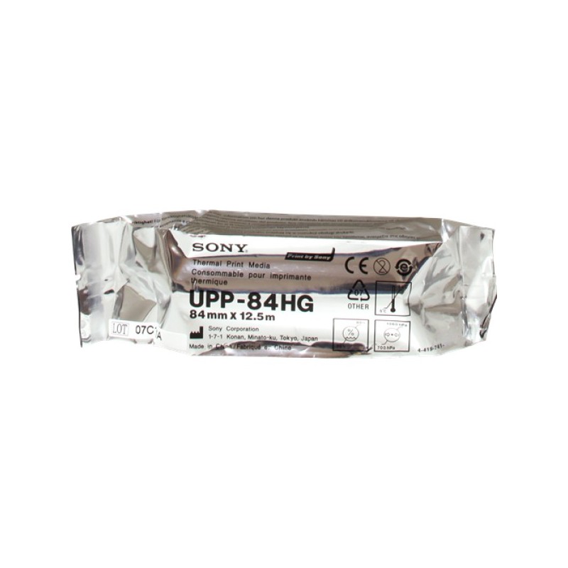 ORIGINAL Sony Carta Bianco UPP-84HG Carta termica, Rotolo, 84mm x 12,5m