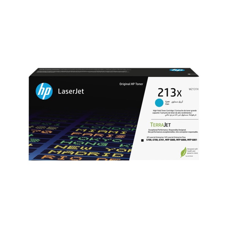 ORIGINAL HP toner ciano W2131X 213X ~6000 Seiten Cartuccia toner originale ciano ad alta capacità LaserJet HP 213X