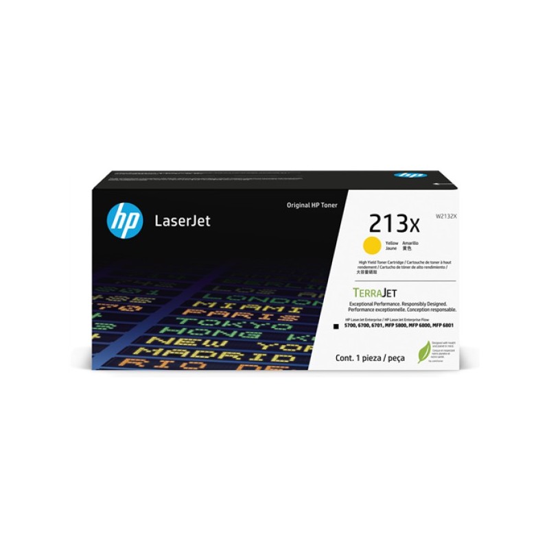 ORIGINAL HP toner giallo W2132X 213X ~6000 Seiten Cartuccia toner originale giallo ad alta capacità LaserJet HP 213X
