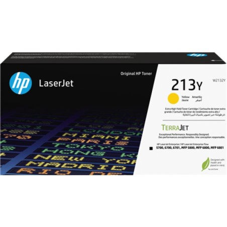 ORIGINAL HP toner giallo W2132Y 213Y ~12000 Seiten Cartuccia toner originale giallo ad altissima capacità LaserJet HP 213Y