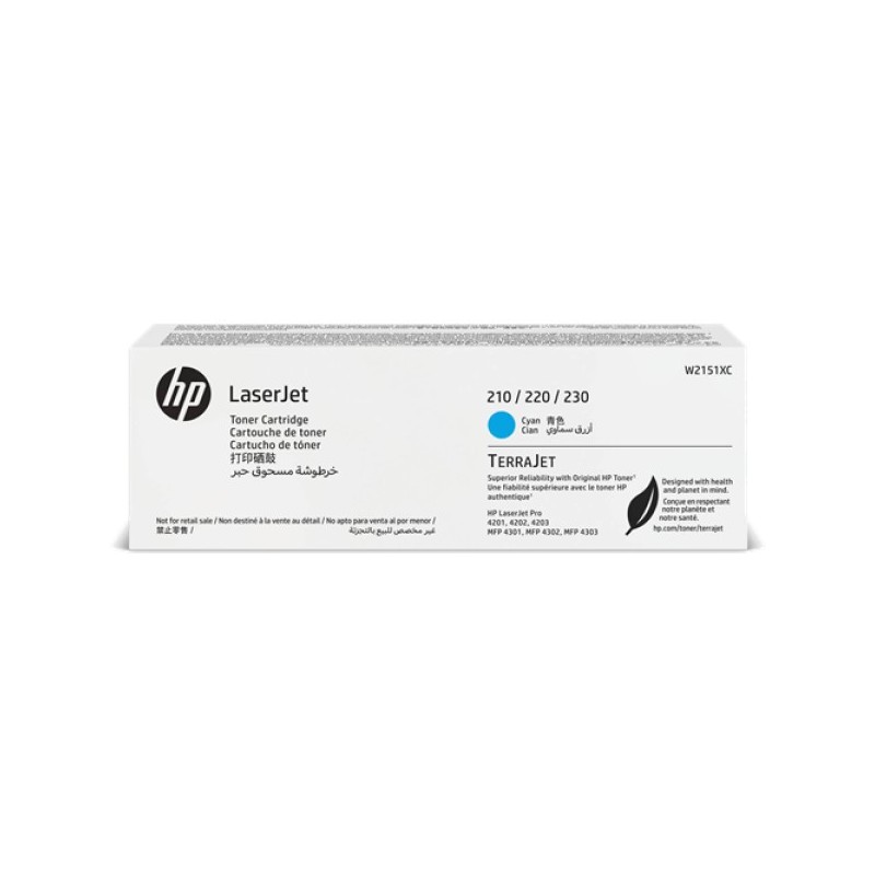 ORIGINAL HP toner ciano W2151XC
