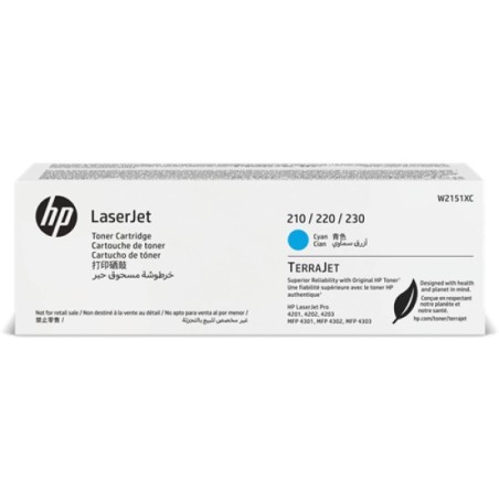ORIGINAL HP toner ciano W2151XC