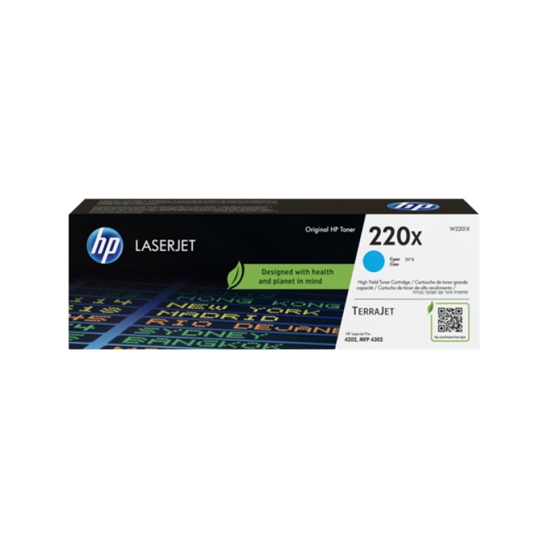 ORIGINAL HP toner ciano W2201X 220X ~5500 Seiten Cartuccia toner originale ciano LaserJet HP 220X