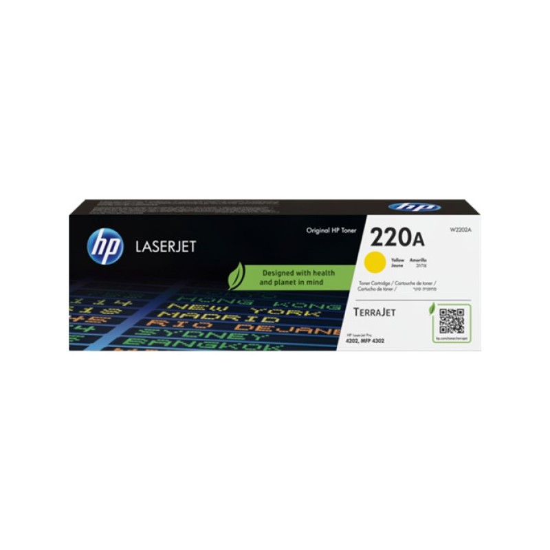 ORIGINAL HP toner giallo W2202A 220A ~1800 Seiten Cartuccia toner originale giallo LaserJet HP 220A