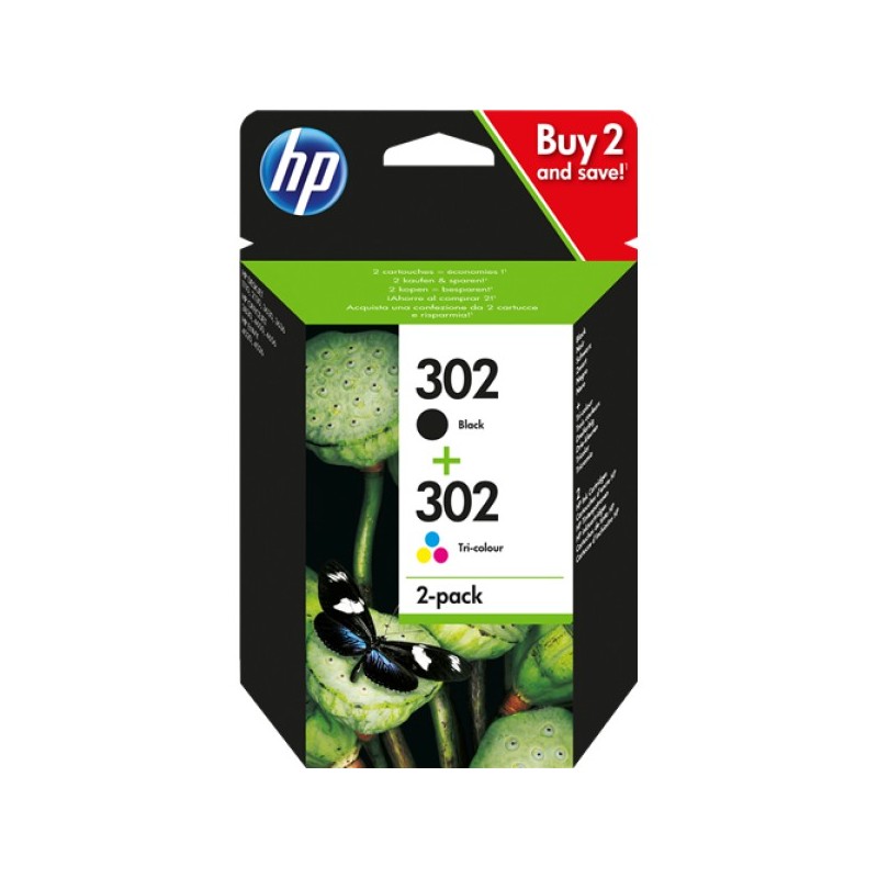 ORIGINAL HP Multipack nero / differenti colori X4D37AE 302
