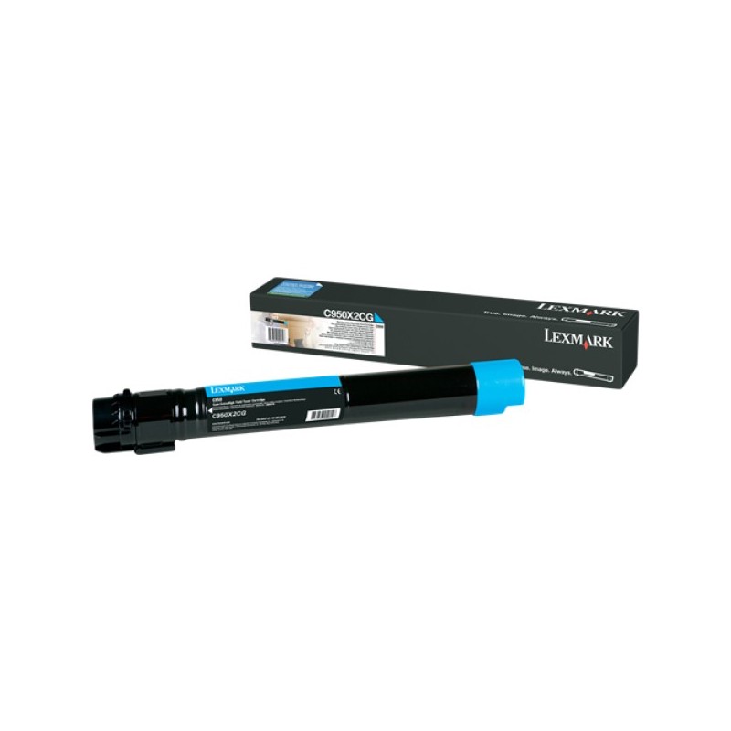 ORIGINAL Lexmark toner ciano X950X2CG X950/952/954 ~22000 Seiten alta capacità