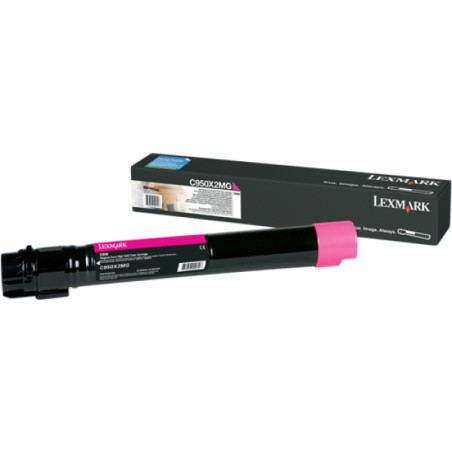 ORIGINAL Lexmark toner magenta X950X2MG X950/952/954 ~22000 Seiten alta capacità